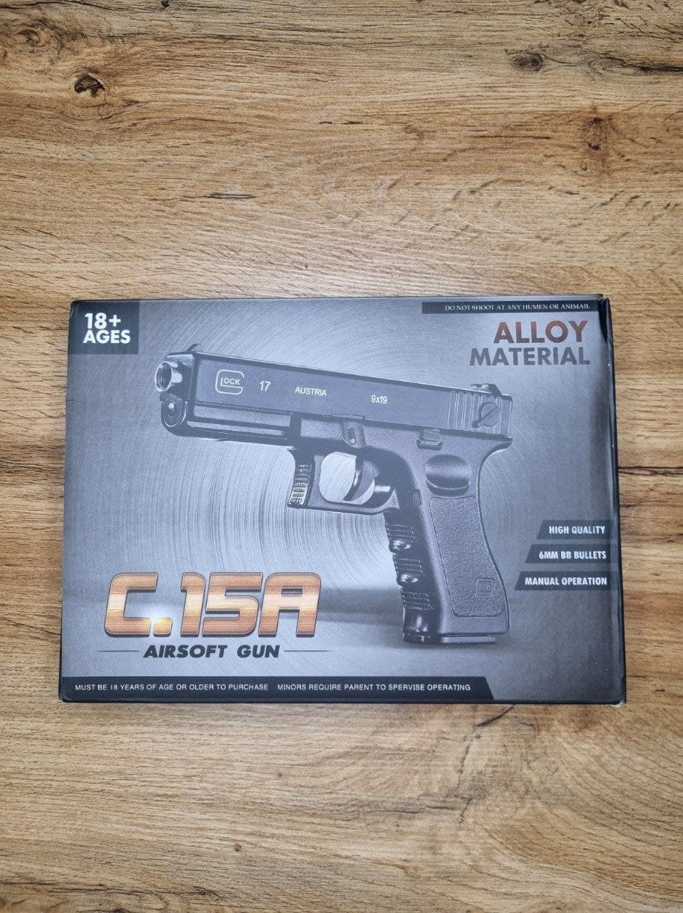 GLOCK-17 metal o'yinchoq pistolet